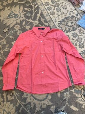Polo by Ralph Lauren Coral Button-Down Dress Shirt